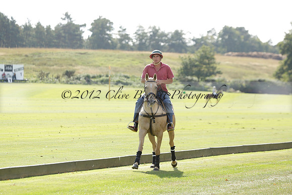Pandas (white) v Home Farm (navy) in a Park House West Sussex Cup Polo match on Brooksfield at Cowdray Park Polo Club on Friday 30 August 2013. 2013.08.30 www.polopictures.co.uk