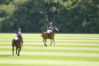 Ghost Chilli (blue) v Somerton (pale blue) in a Lodsworth 4 Goal polo match played on Sunday 25 August 2013 at Cowdray Park Polo Club on Brooksfield. 2013.10.12 www.polopictures.co.uk