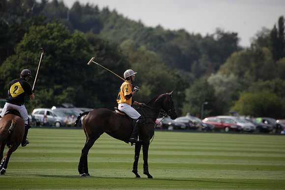 Montana v Maiz Dulce in the Uber 12 goal Final polo match played on Lawns 1 at Cowdray Park Polo Club on Sunday 26 August 2012