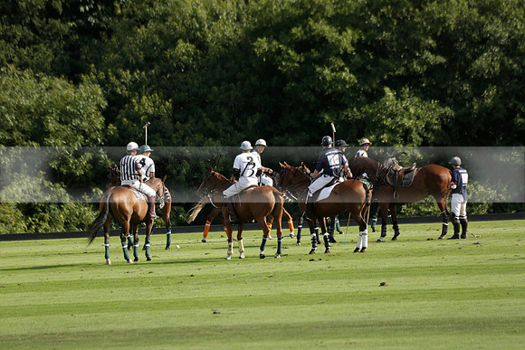 Pandas (white) v Home Farm (navy) in a Park House West Sussex Cup Polo match on Brooksfield at Cowdray Park Polo Club on Friday 30 August 2013. 2013.08.30 www.polopictures.co.uk