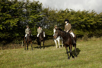 Devon & Somerset StagHounds meet at Five Cross Ways on Thursday 17 October 2013. 2013.10.17 www.polopictures.co.uk