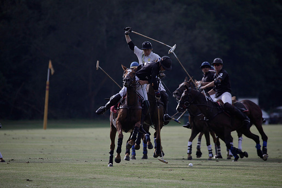Summit v Combe Place in a West Sussex Cup polo match played on River at Cowdray Park Polo Club on Tuesday 21 August 2012