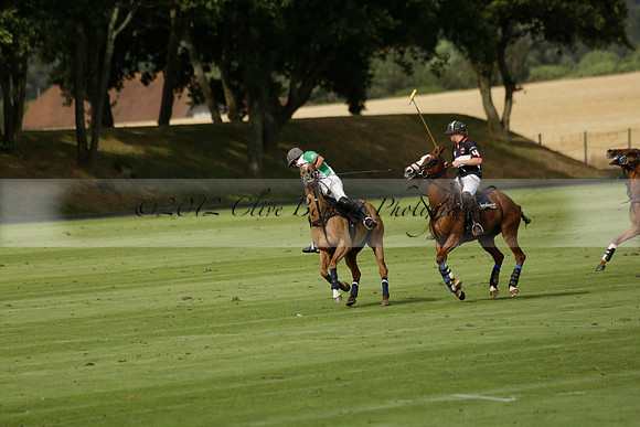 Jaeger Le Coultre (black)  v Wairakei Pastoral (white) in a Jaeger Le Coultre Holden White Cup polo match played on 29 July 2013 at Cowdray Park Polo Club on Brooksfieldwww.polopictures.co.uk